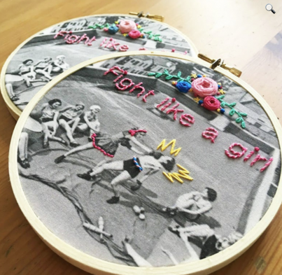 Embroidery DIY kit - Fight like a girl