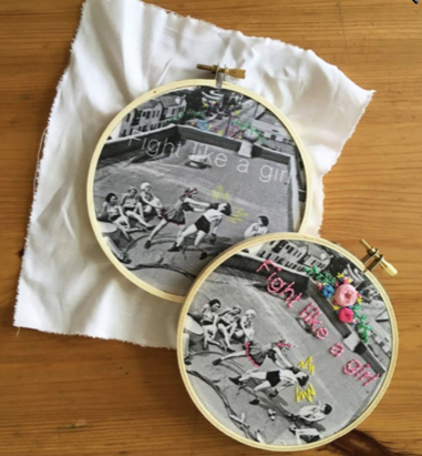 Embroidery DIY kit - Fight like a girl