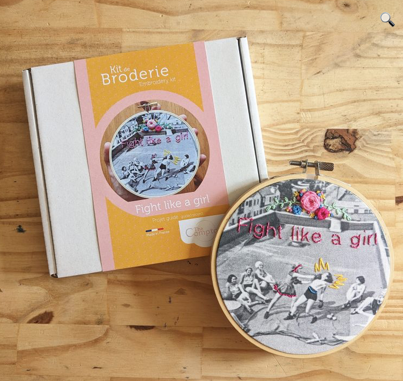Embroidery DIY kit - Fight like a girl