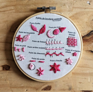 Embroidery DIY kit - Learning project - Advanced