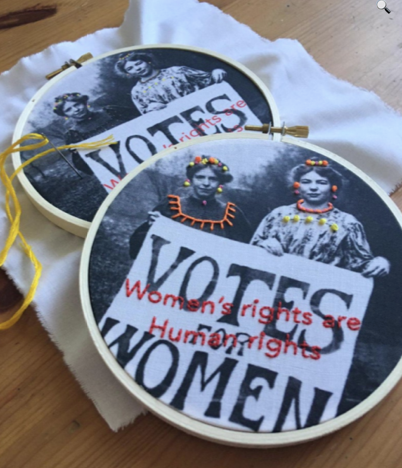Embroidery DIY kit - Votes for Women