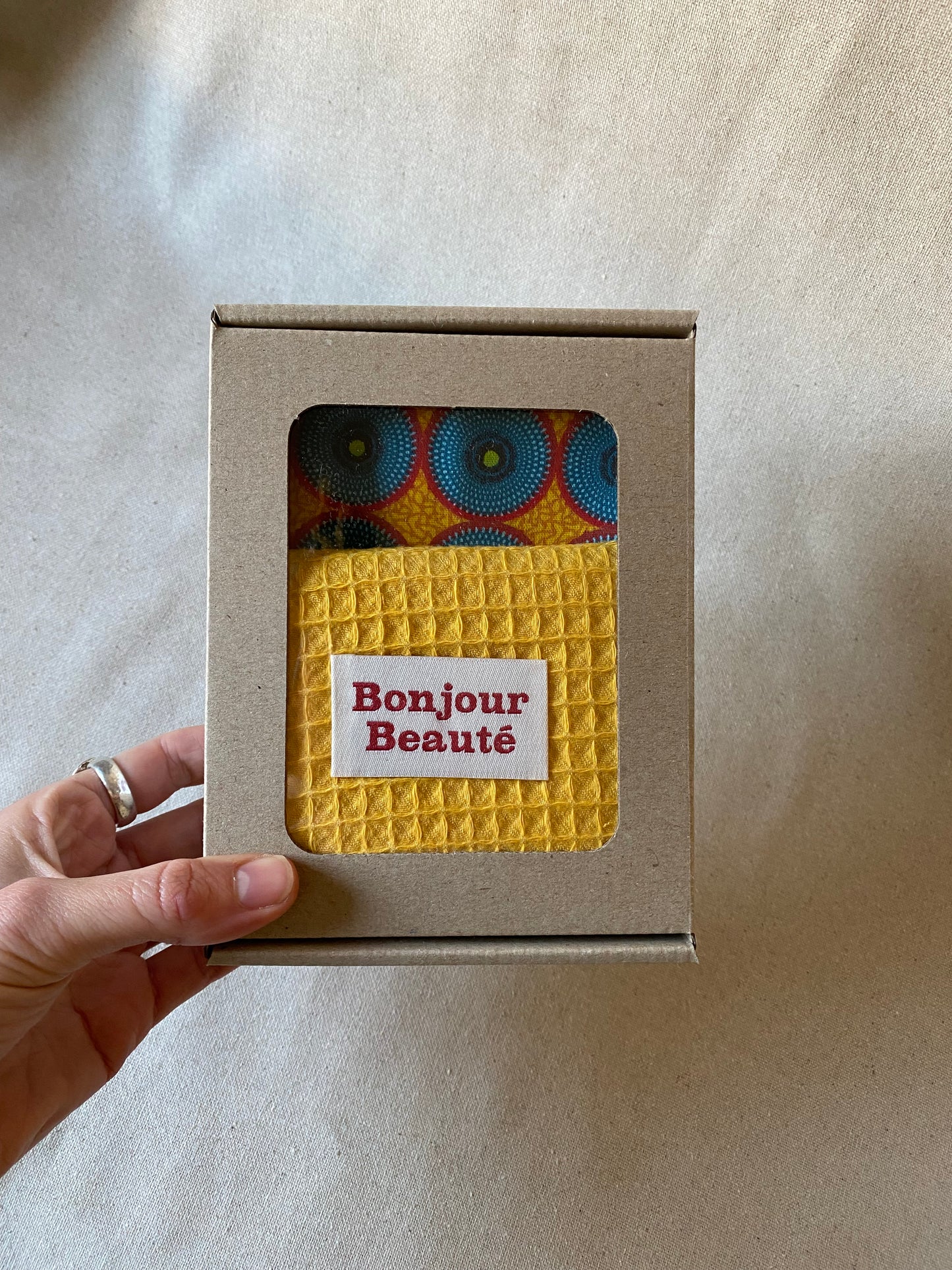 "Hello Gorgeous!" - DIY sewing kit - turmeric