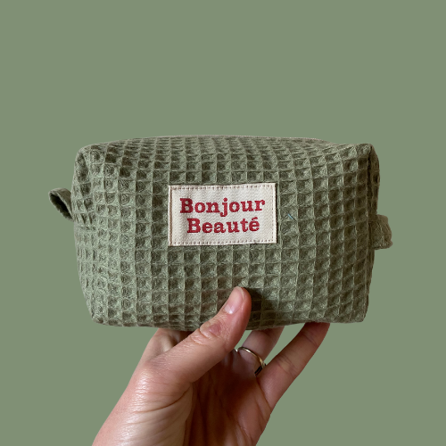 "Hello Gorgeous!" - DIY sewing kit - khaki