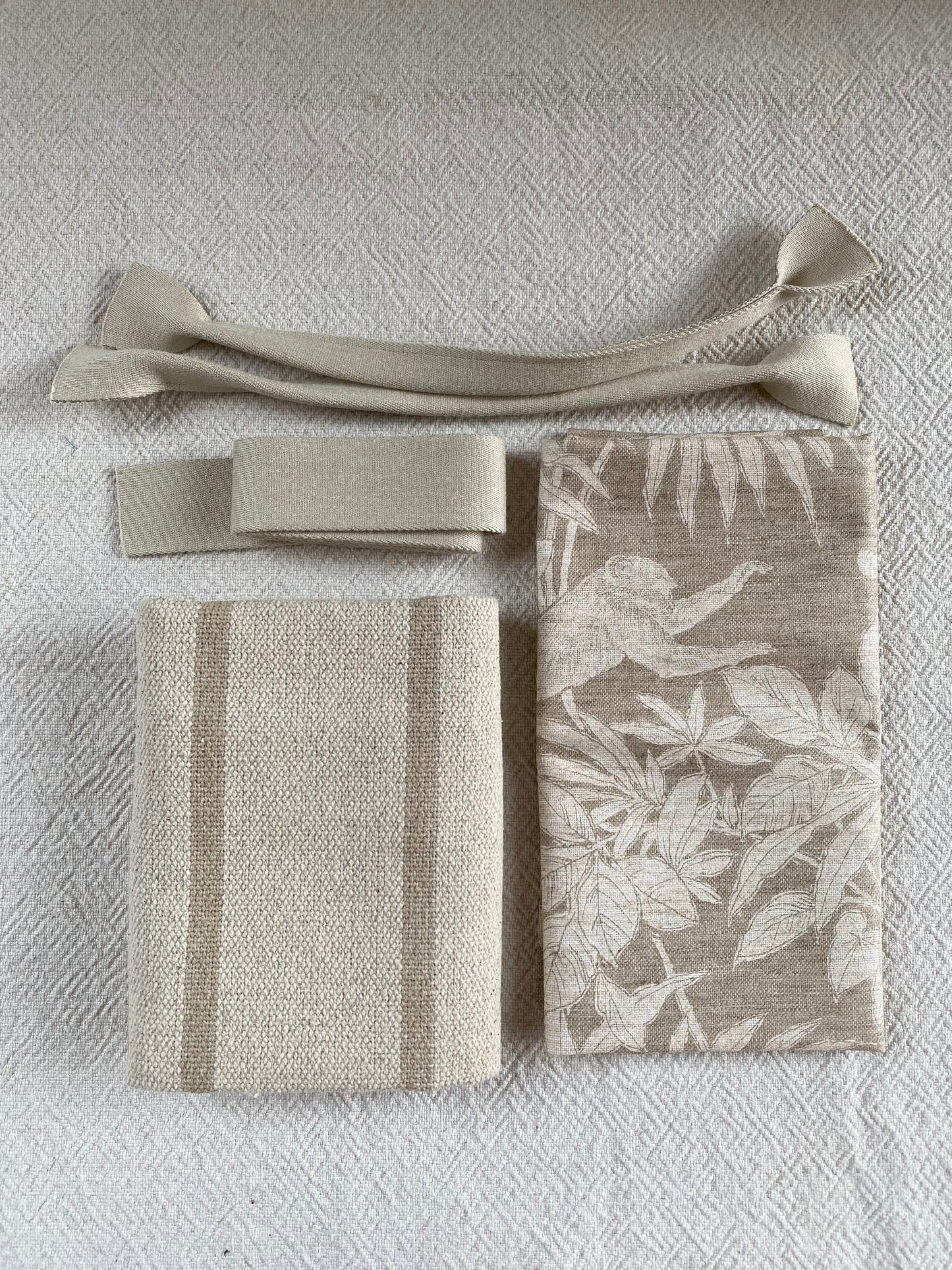 "I'm totes amazing!" - Totebag DIY sewing kit - Natural stripe