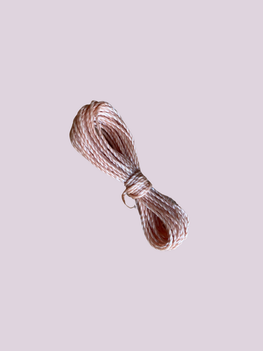 4m Beige rose macramé rope