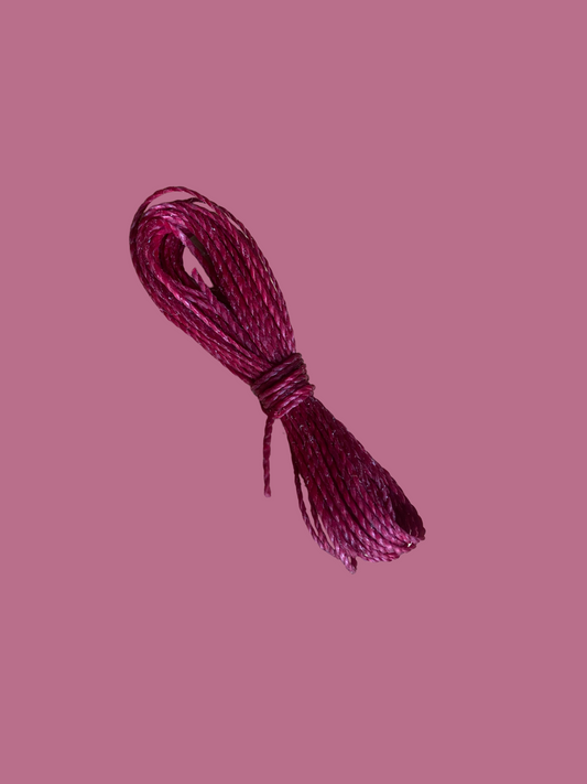 4m Burgundy macramé rope